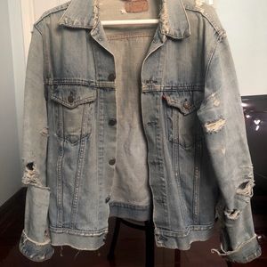Levis Distressed Denim Jacket